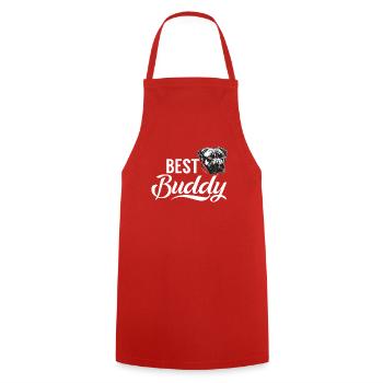 Cane Corso Gifts - Cooking Apron - red - Front - AI Model Male 185 dark (185cm)