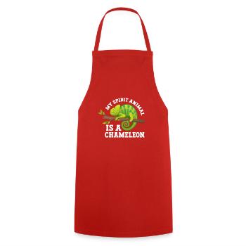 Chameleon Gifts - Cooking Apron - red - Front - AI Model Male 185 dark (185cm)