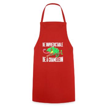 Chameleon Gifts - Cooking Apron - red - Front - AI Model Male 185 dark (185cm)