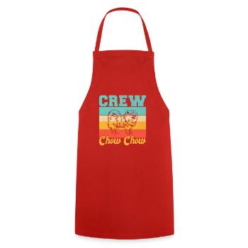 Chow Chow Gifts - Kochschürze - Rot - Vorne - AI Model Male 185 dark (185cm)