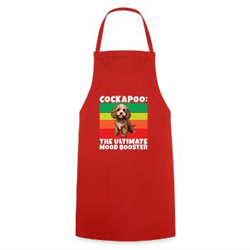 Cockapoo Gifts - Cooking Apron - red - Front - AI Model Male 185 dark (185cm)