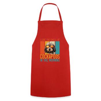 Cockapoo Gifts - Cooking Apron - red - Front - AI Model Male 185 dark (185cm)