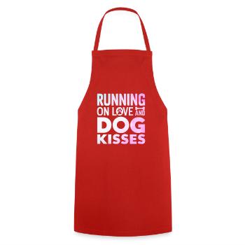 Dog Grandma Gifts - Cooking Apron - red - Front - AI Model Male 185 dark (185cm)
