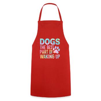 Dog Grandma Gifts - Cooking Apron - red - Front - AI Model Male 185 dark (185cm)