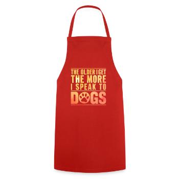 Dog Grandpa Gifts - Cooking Apron - red - Front - AI Model Male 185 dark (185cm)