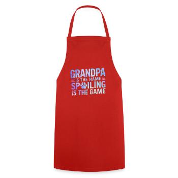 Cadeaux de grand-père chien - Tablier de cuisine - rouge - Devant - AI Model Male 185 dark (185cm)