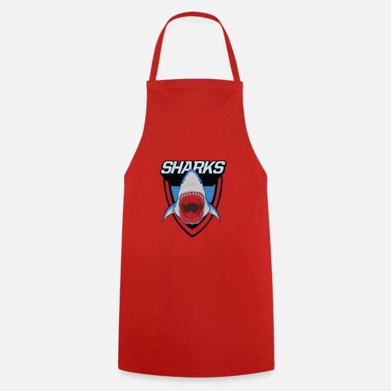 Hai Logo - Broken mouth - Cooking Apron - red