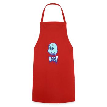 Halloween Boo Gespenst Geschenk - Kochschürze - Rot - Vorne - AI Model Male 185 dark (185cm)