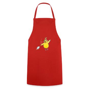 Volley-ball poulet de poulet Sport Beach volley - Tablier de cuisine - rouge - Devant - AI Model Male 185 dark (185cm)