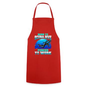 Diving Diver DTG Scuba Diving Professional Diver - Cooking Apron - red - Front - AI Model Male 185 dark (185cm)