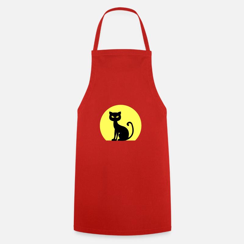 Chat miaou - Tablier de cuisine - rouge