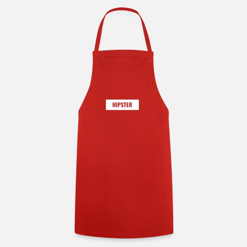 Hipster - Kochschürze - Rot
