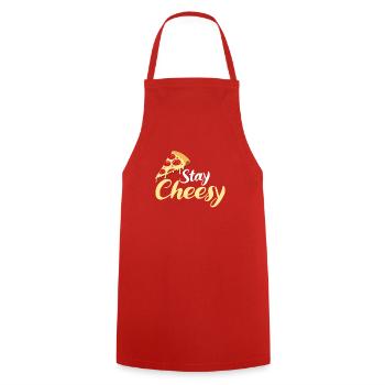 Snack Pizzalove Pizza Lover Geschenk - Kochschürze - Rot - Vorne - AI Model Male 185 dark (185cm)