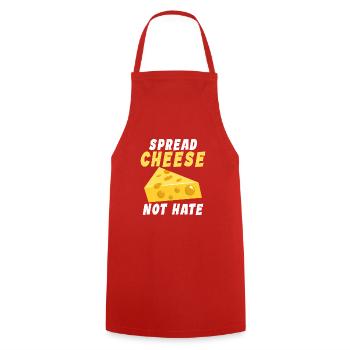 Snack Cheese Lover Cheese Gift - Tablier de cuisine - rouge - Devant - AI Model Male 185 dark (185cm)