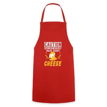Snack Cheese Lover Cheese Gift - Tablier de cuisine - rouge - Devant - AI Model Male 185 dark (185cm)