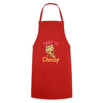 Snack Cheese Lover Cheese Gift - Tablier de cuisine - rouge - Devant - AI Model Male 185 dark (185cm)