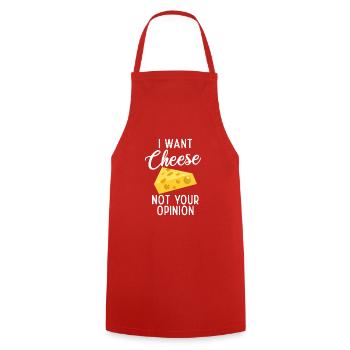 Snack Cheese Lover Cheese Gift - Tablier de cuisine - rouge - Devant - AI Model Male 185 dark (185cm)