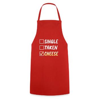 Snack Cheese Lover Cheese Gift - Cooking Apron - red - Front - AI Model Male 185 dark (185cm)