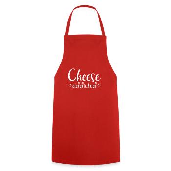 Snack Käse Liebhaber Käse Geschenk - Kochschürze - Rot - Vorne - AI Model Male 185 dark (185cm)