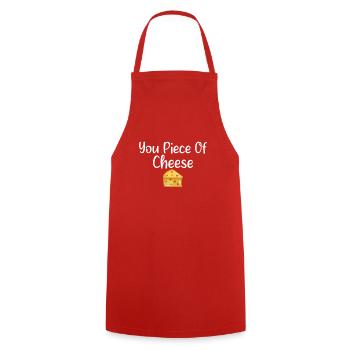 Snack Käse Liebhaber Käse Geschenk - Kochschürze - Rot - Vorne - AI Model Male 185 dark (185cm)