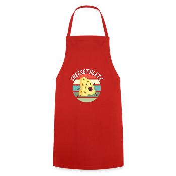 Snack Cheese Lover Cheese Gift - Cooking Apron - red - Front - AI Model Male 185 dark (185cm)