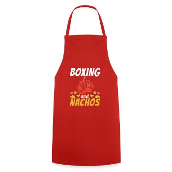 Nacho Lover Nacho Gift Mexican Food - Cooking Apron - red - Front - AI Model Male 185 dark (185cm)