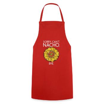 Nacho Lover Nacho Cadeau Cuisine mexicaine - Tablier de cuisine - rouge - Devant - AI Model Male 185 dark (185cm)