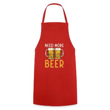 Beer Drinker Beer Gifts - Cooking Apron - red - Front - AI Model Male 185 dark (185cm)