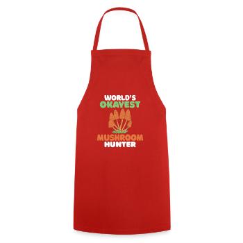 Fungi Hunter Mushroom Hunter Cadeaux - Tablier de cuisine - rouge - Devant - AI Model Male 185 dark (185cm)