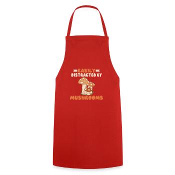 Fungi Hunter Mushroom Hunter Cadeaux - Tablier de cuisine - rouge - Devant - AI Model Male 185 dark (185cm)