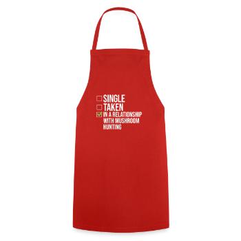 Fungi Hunter Mushroom Hunter Cadeaux - Tablier de cuisine - rouge - Devant - AI Model Male 185 dark (185cm)