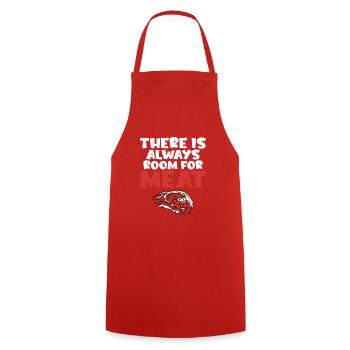 BBQ Grill Beef Meat Lovers Gifts - Cooking Apron - red - Front - AI Model Male 185 dark (185cm)