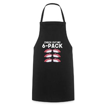 Japanisches Essen Sushi Liebhaber Geschenk - Kochschürze - Schwarz - Vorne - AI Model Male 185 dark (185cm)