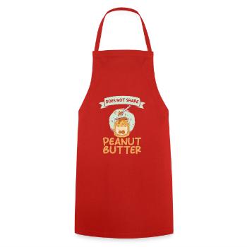 Peanut Butter Lover Gift - Cooking Apron - red - Front - AI Model Male 185 dark (185cm)