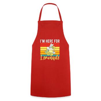 Lemonade Gift Ideas - Cooking Apron - red - Front - AI Model Male 185 dark (185cm)
