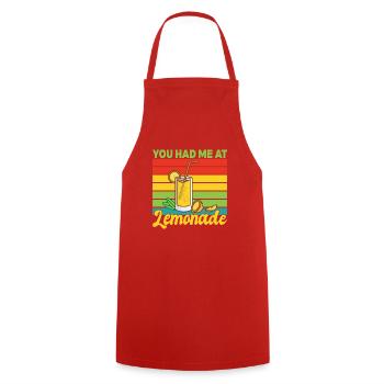 Limonade Geschenkideen - Kochschürze - Rot - Vorne - AI Model Male 185 dark (185cm)