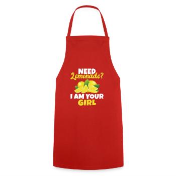 Lemonade Gift Ideas - Cooking Apron - red - Front - AI Model Male 185 dark (185cm)