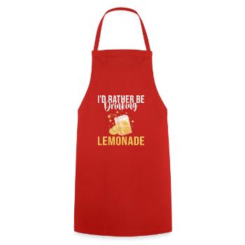 Limonade Geschenkideen - Kochschürze - Rot - Vorne - AI Model Male 185 dark (185cm)