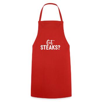 Steak Lover Steak Geschenk - Kochschürze - Rot - Vorne - AI Model Male 185 dark (185cm)