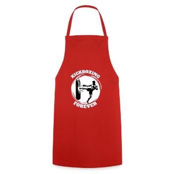 Kickbox-Kämpfer Kickboxer - Kochschürze - Rot - Vorne - AI Model Male 185 dark (185cm)