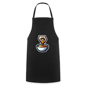 Chicken Nuggets Funny Chicken Nuggets Image - Cooking Apron - black - Front - AI Model Male 185 dark (185cm)