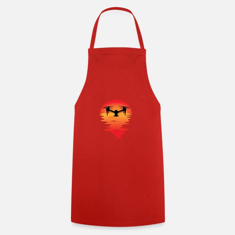 Drone idée cadeau drone drone - Tablier de cuisine - rouge