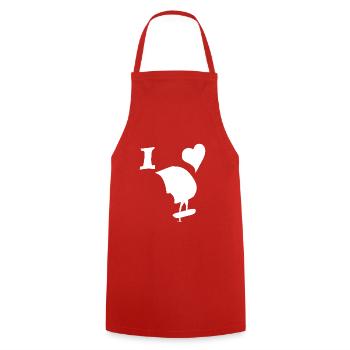 Real Wingfoil Love - Cooking Apron - red - Front - AI Model Male 185 dark (185cm)