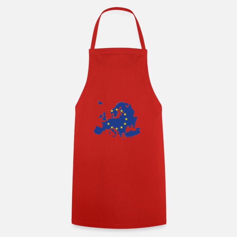Europe - Tablier de cuisine - rouge