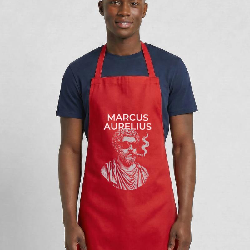 Marcus Aurelius Classical Philosopher Portrait  Cooking Apron