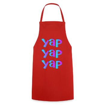 Speeches Proverbs - Cooking Apron - red - Front - AI Model Male 185 dark (185cm)