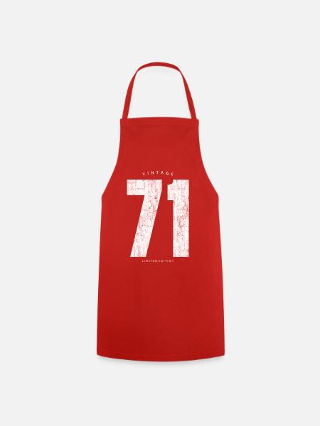 Vintage 71 Limited Edition - Cooking Apron - red