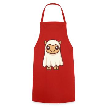 Chameau Halloween fantôme - Tablier de cuisine - rouge - Devant - AI Model Male 185 dark (185cm)
