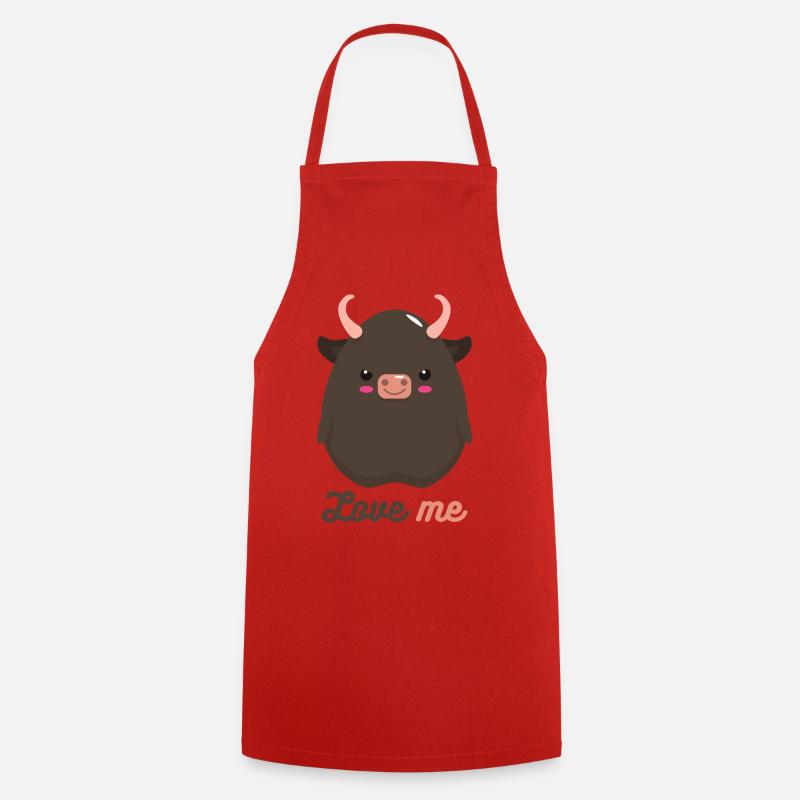 Taureau - Tablier de cuisine - rouge