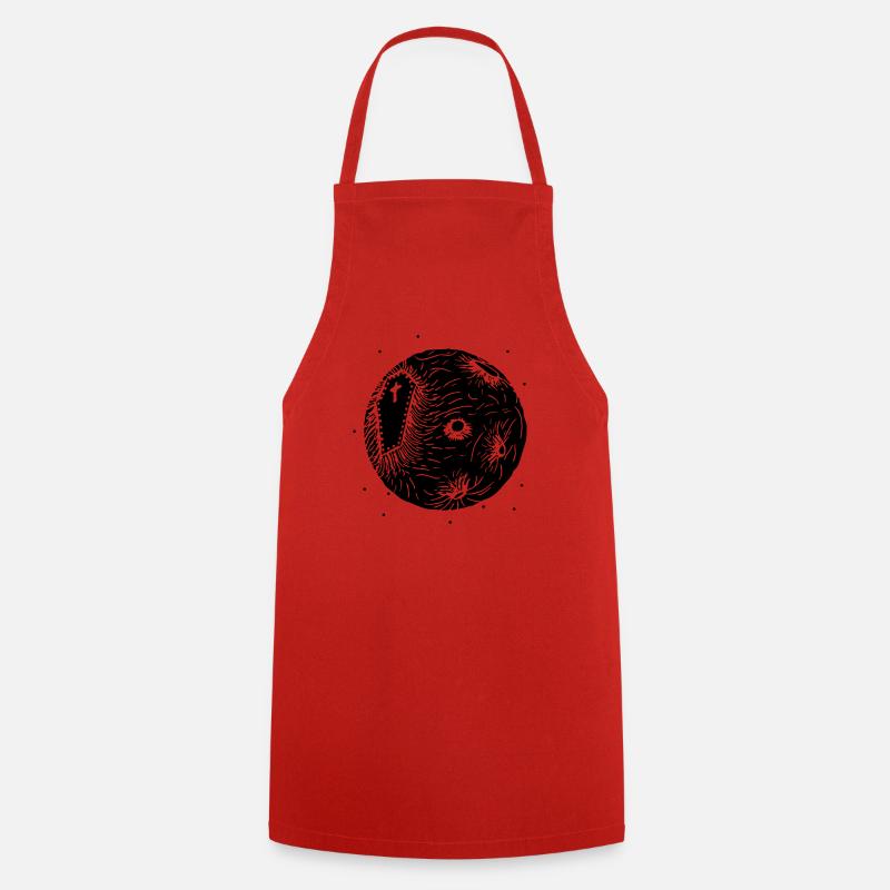 Dead Planet - Pénitencier - Étoile de la mort - Tablier de cuisine - rouge
